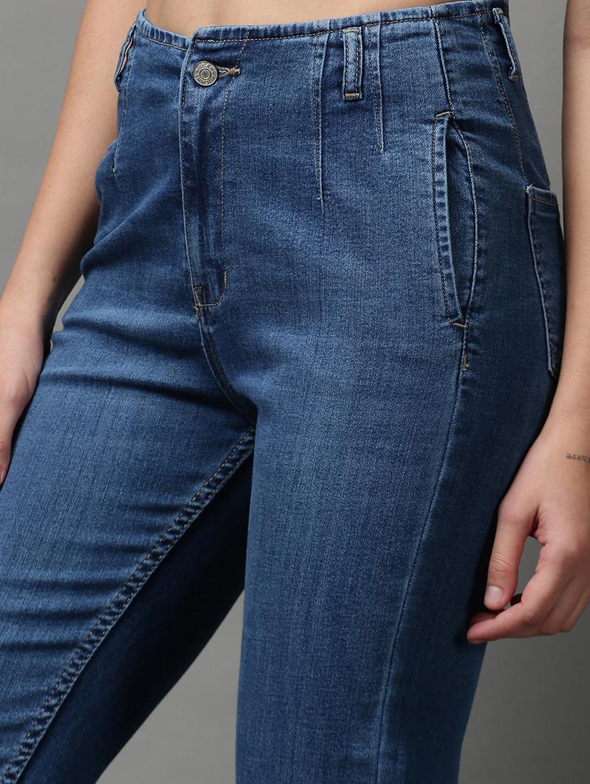 women's plain slim fit jeans - 18591064 - Standard Image - 5