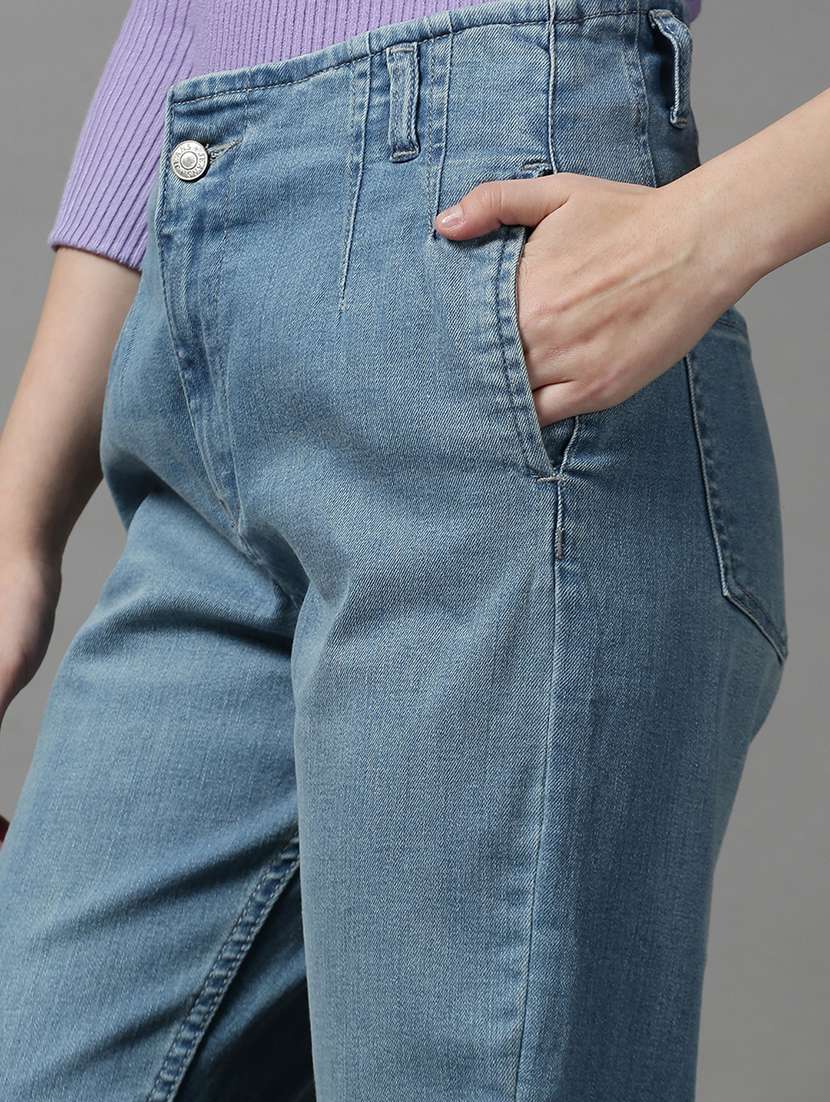 women's plain mom fit jeans - 18591065 -  Standard Image - 5