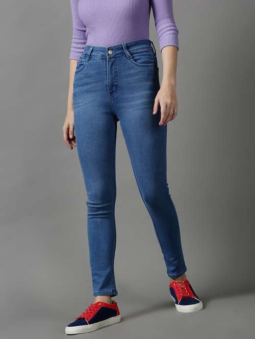 women's plain slim fit jeans - 18591069 -  Standard Image - 0