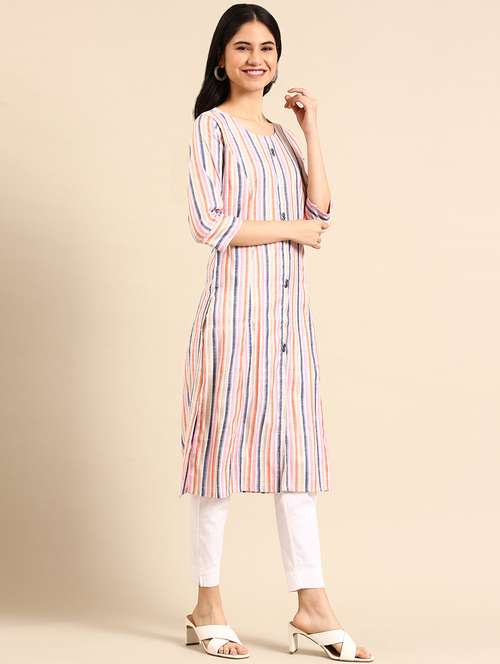 women's straight kurta - 18591106 -  Standard Image - 0