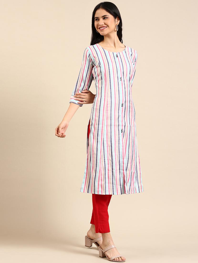 women's straight kurta - 18591107 - Zoom Image - 0