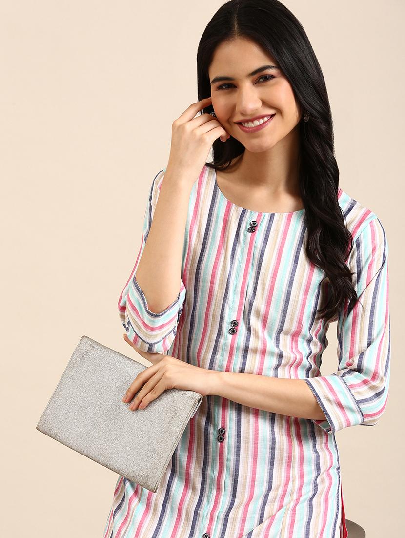 women's straight kurta - 18591107 - Standard Image - 3