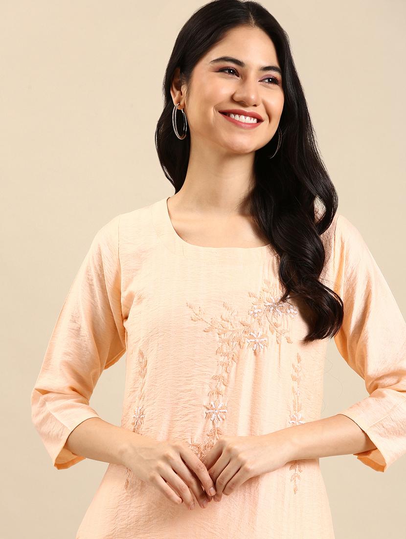 women's straight kurta - 18591123 - Standard Image - 3