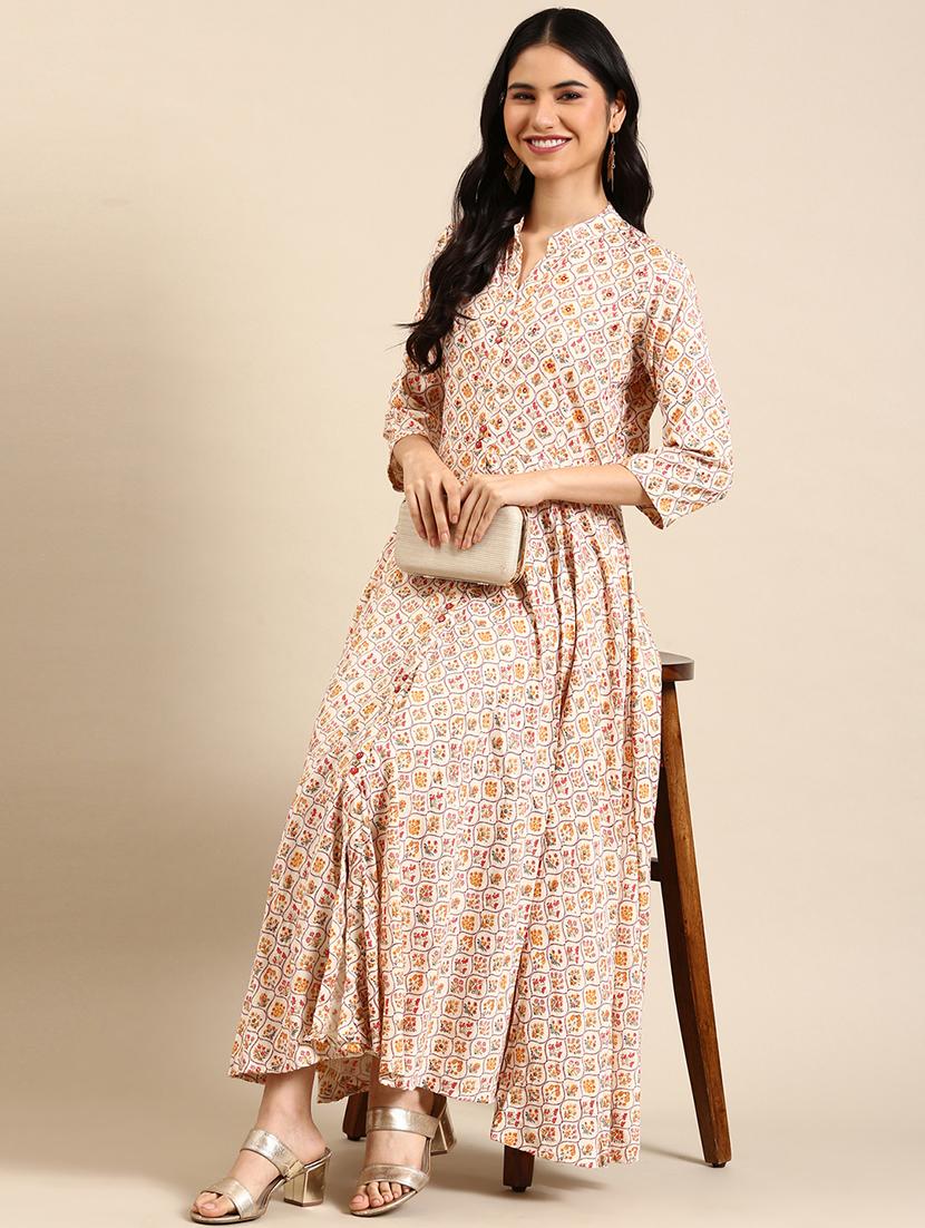 women's flared kurta - 18591127 - Standard Image - 3