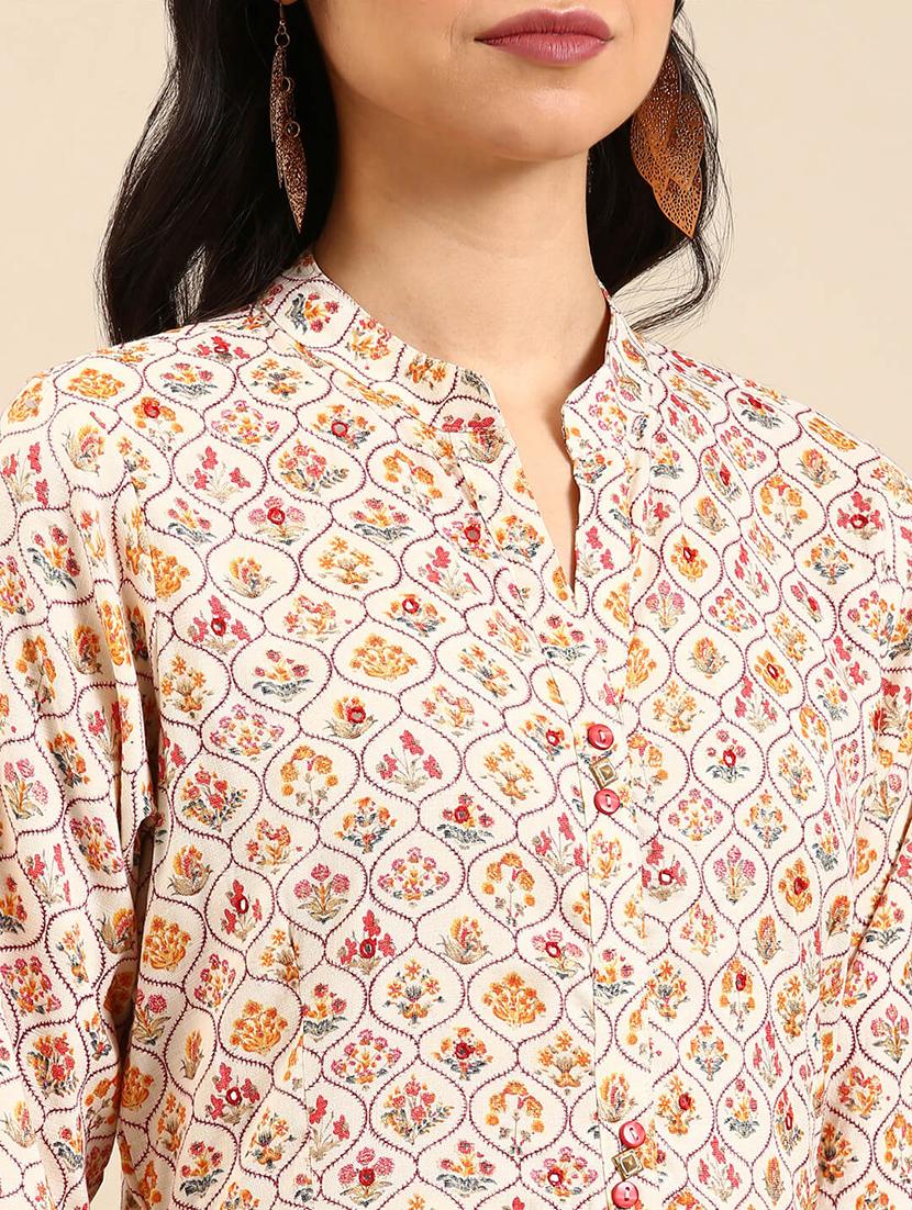 women's flared kurta - 18591127 - Standard Image - 5