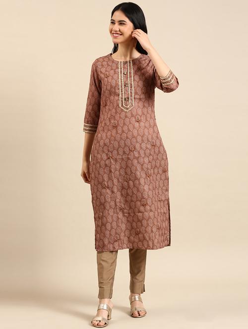 women's straight kurta - 18591147 - Standard Image - 0
