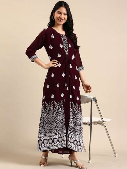 women's kurta with jacket kurta - 18591154 -  Standard Image - 0