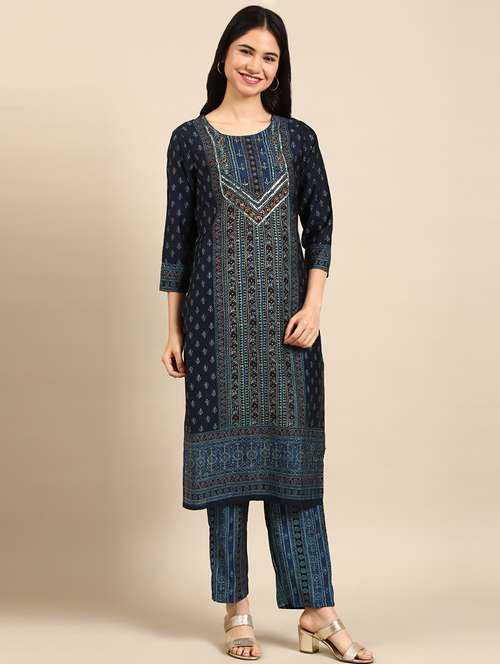 women printed kurta pant with dupatta set - 18591206 - Standard Image - 0