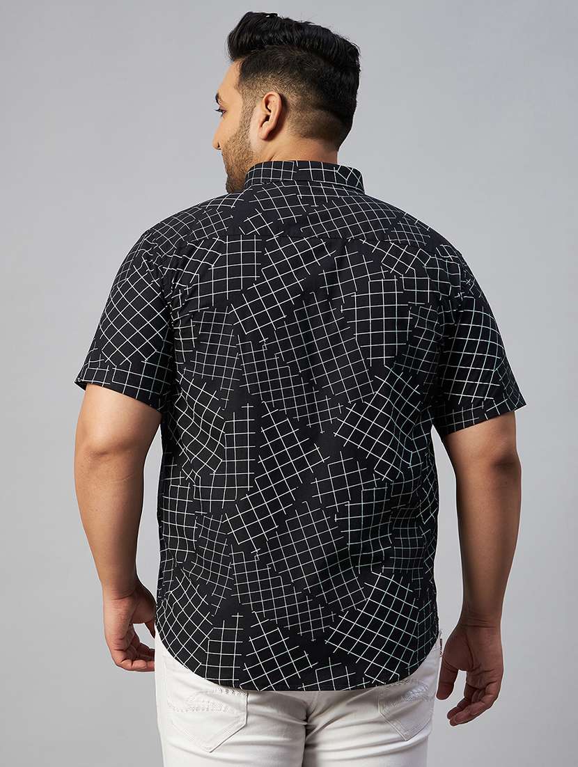mens geometric casual shirt - 18591306 -  Standard Image - 3