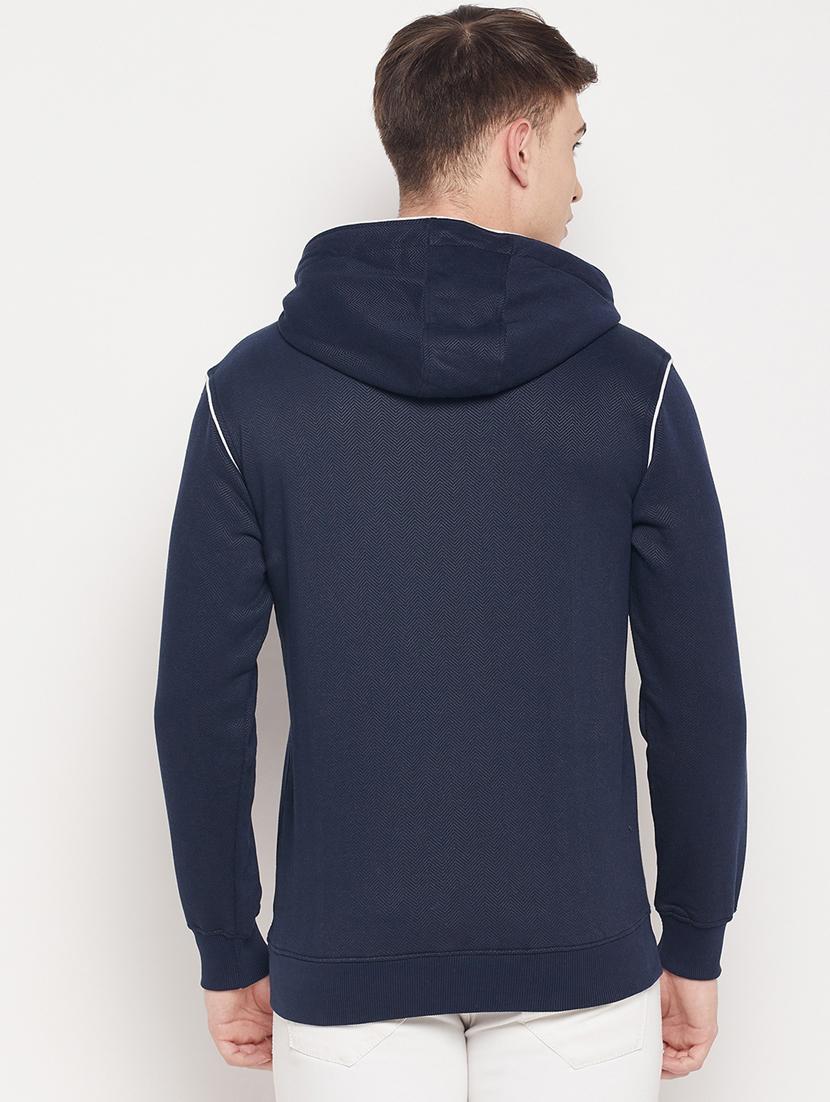 hooded chest print sweatshirt - 18591532 - Standard Image - 3