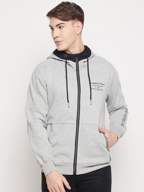 hooded chest print sweatshirt - 18591537 -  Standard Image - 0