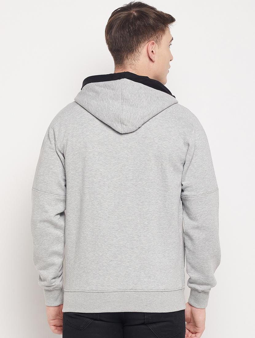 hooded chest print sweatshirt - 18591537 - Standard Image - 3