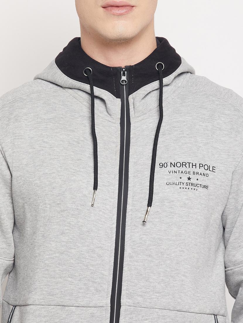 hooded chest print sweatshirt - 18591537 - Standard Image - 5