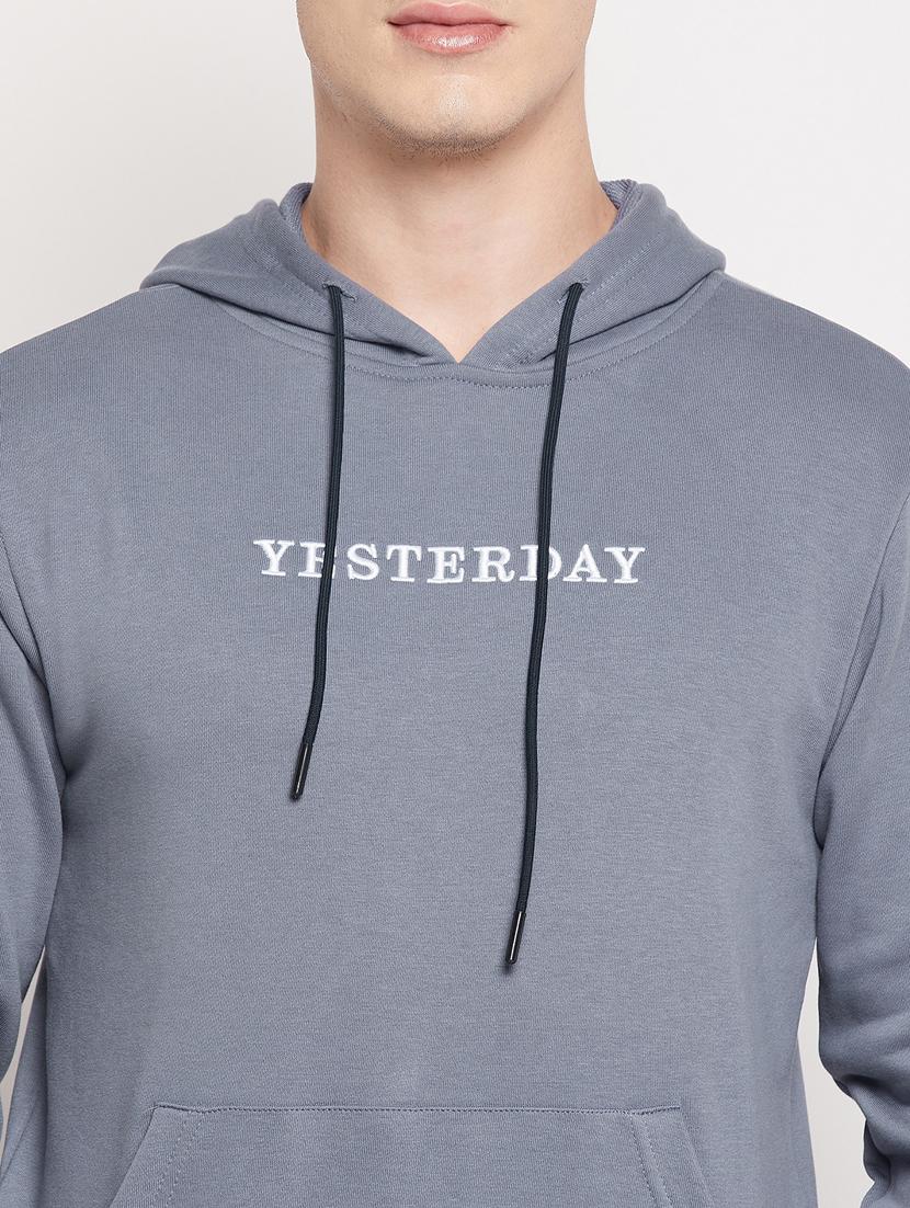 hooded chest print sweatshirt - 18591539 - Standard Image - 5