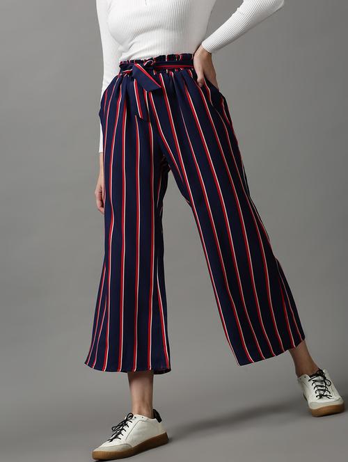 tie front striped trouser  - 18591552 -  Standard Image - 0