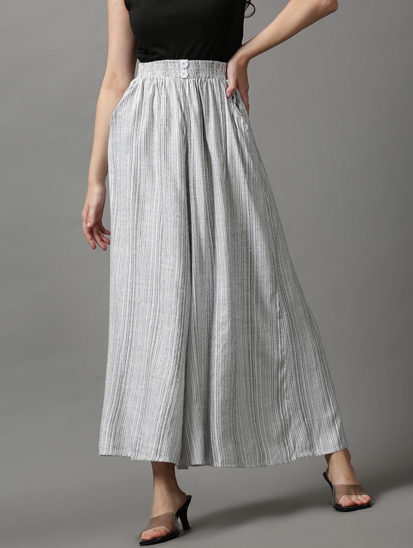high rise striped wide leg trouser  - 18591558 -  Zoom Image - 0