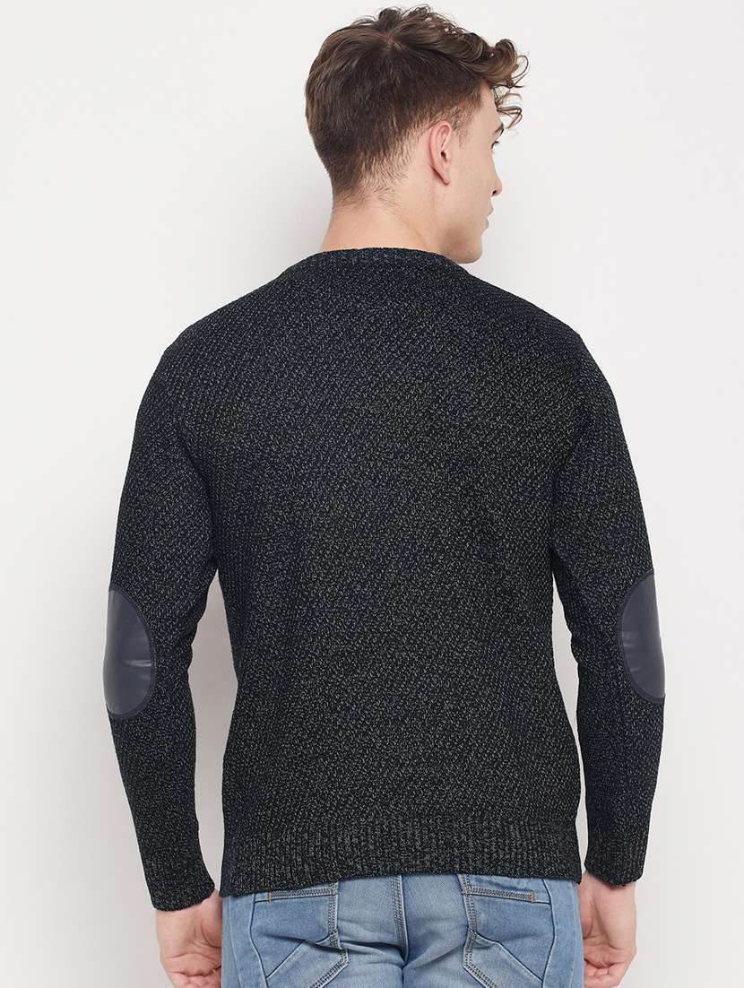 black self designed pullover - 18591564 -  Standard Image - 3