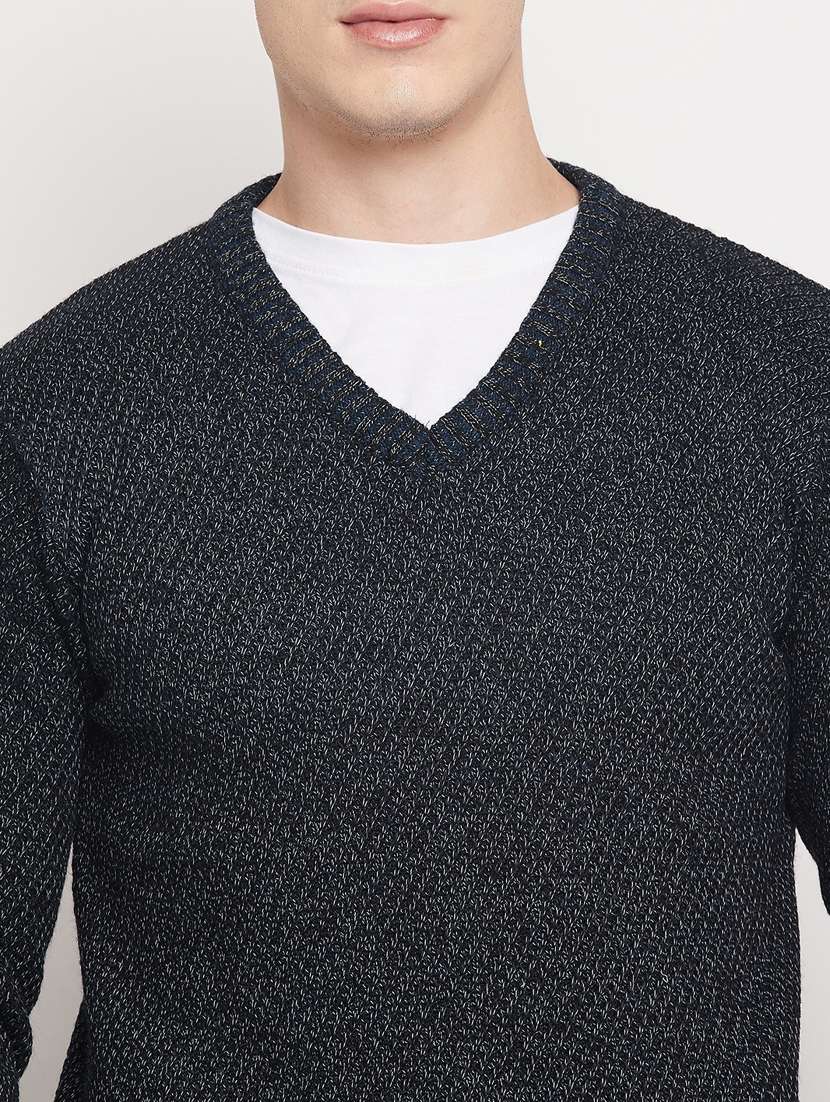 black self designed pullover - 18591564 -  Standard Image - 5