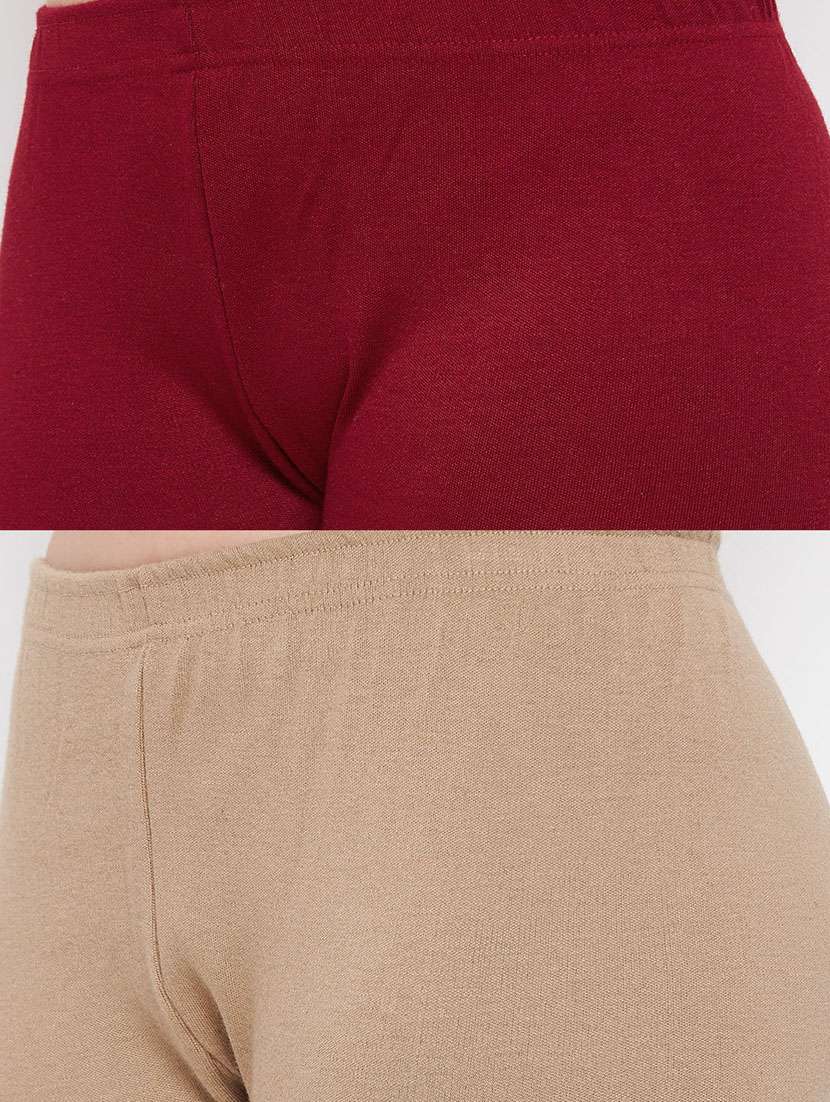 pack of 2 solid woolen legging - 18591586 -  Standard Image - 5