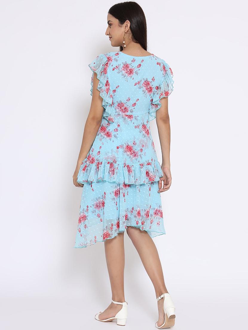 women's tiered dress floral dress - 18592723 - Standard Image - 3