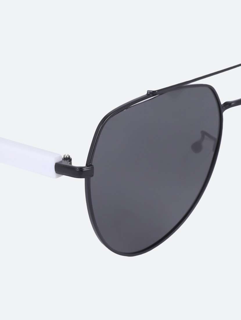 Men Grey Aviator Sunglasses