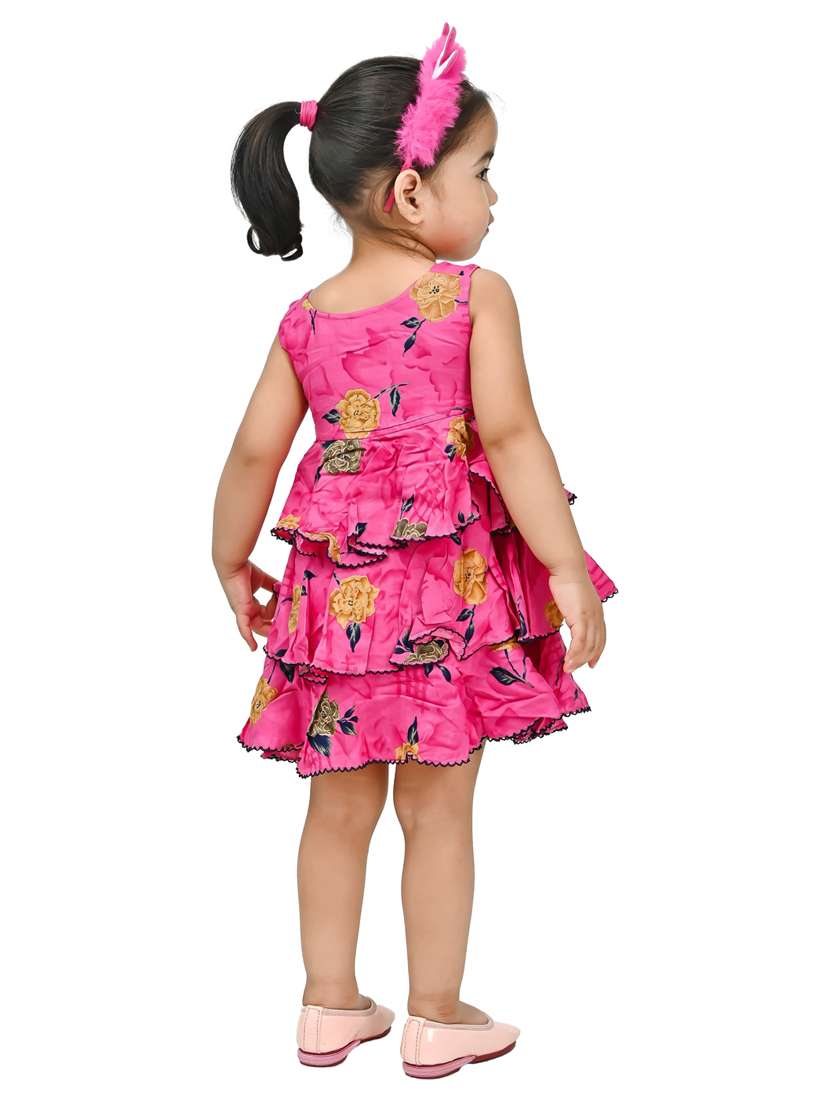 girls round neck sleeveless frock - 18593696 -  Standard Image - 3