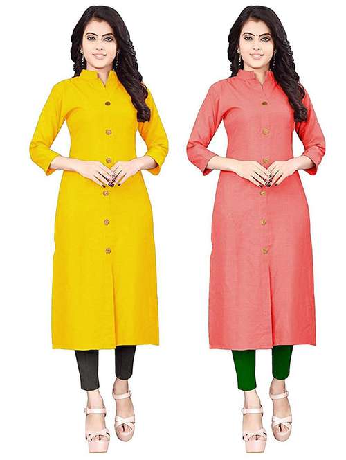 women's straight kurta - 18594544 - Standard Image - 0
