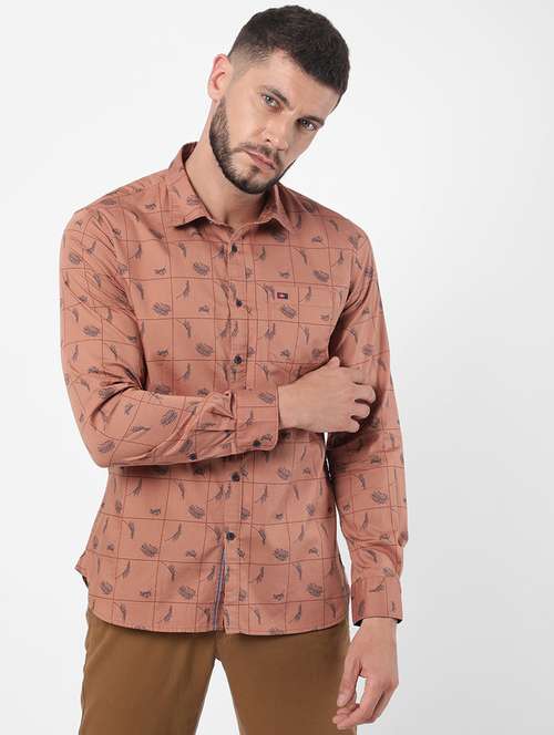 mens leaf print casual shirt - 18594766 -  Standard Image - 0