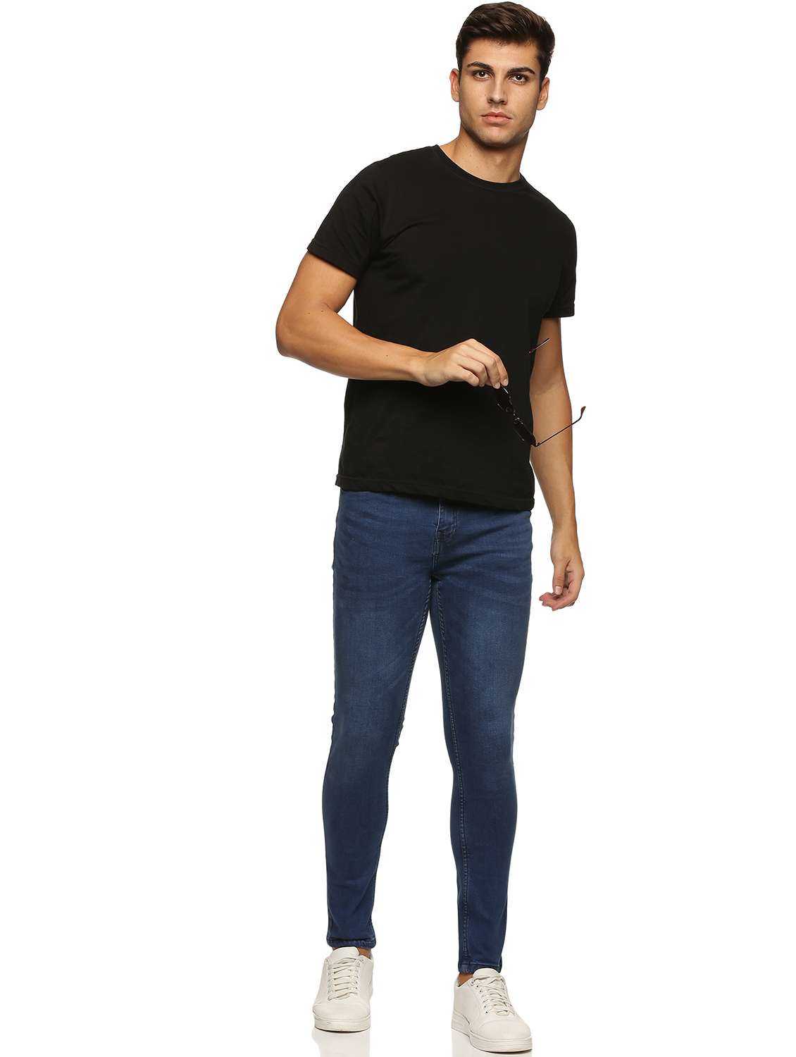 mens skinny fit plain jeans - 18594786 - Standard Image - 3