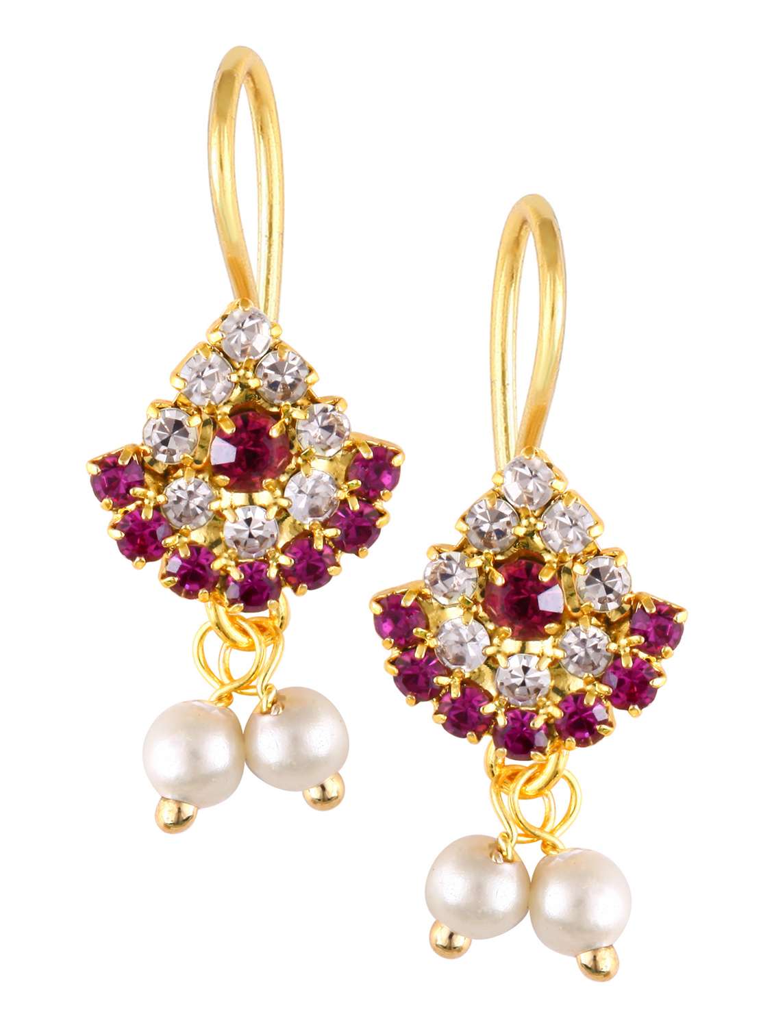 pink brass earcuff earring - 18595262 - Zoom Image - 0