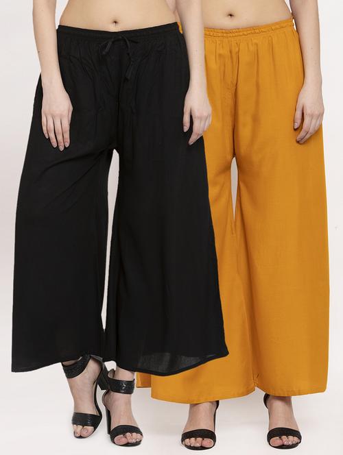 combo of 2 rayon palazzo - 18595327 - Standard Image - 0