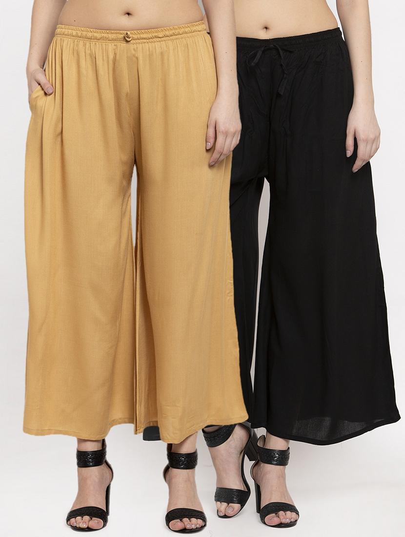 combo of 2 rayon palazzo - 18595329 - Zoom Image - 0