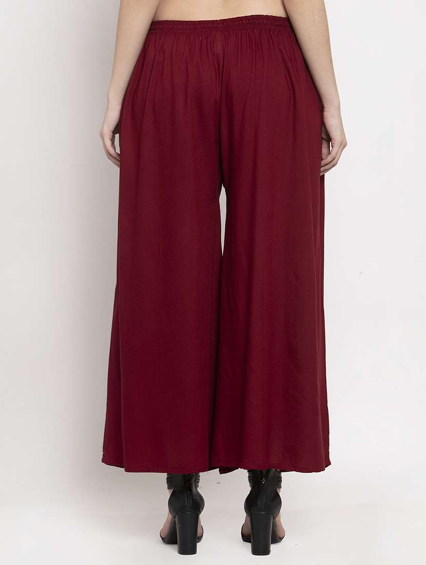 combo of 2 rayon palazzo - 18595338 - Standard Image - 3