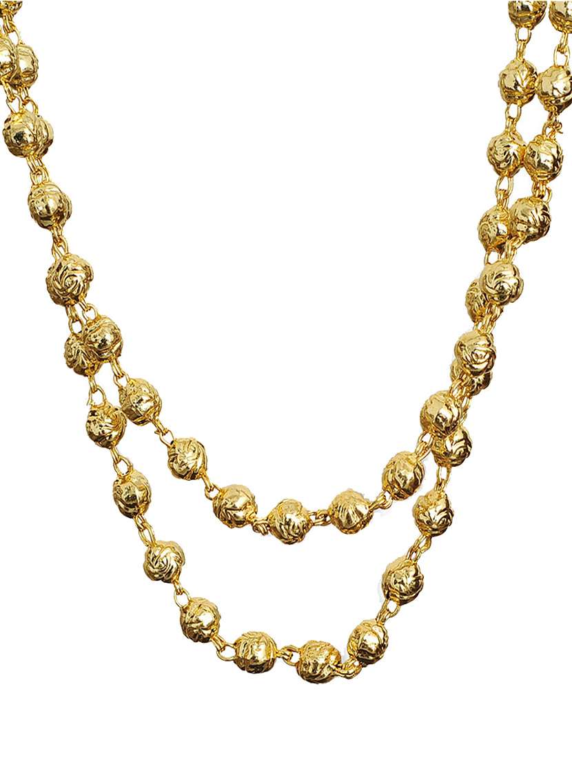 Buy online Gold Mohan Mala Necklace from fashion jewellery for