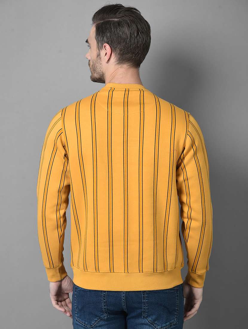 mens striped long sleeve sweatshirt - 18601501 - Standard Image - 3