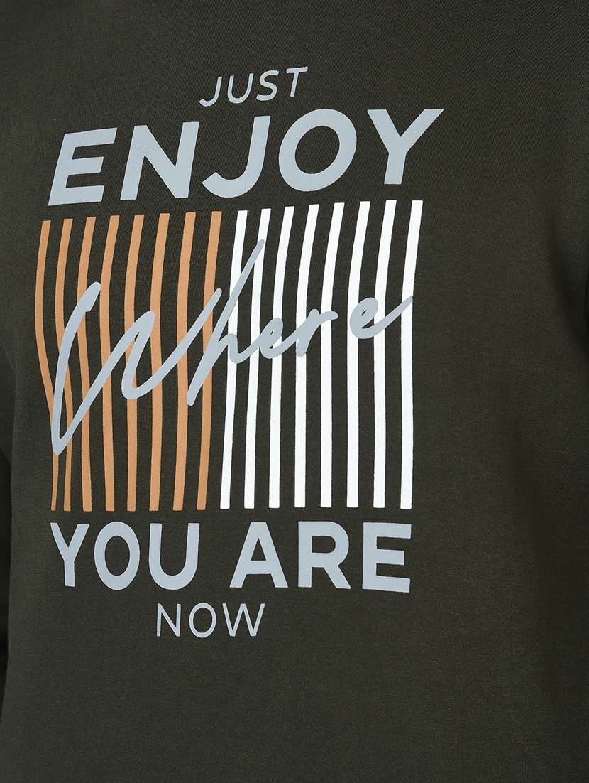 mens front print sweatshirt - 18601502 - Standard Image - 5