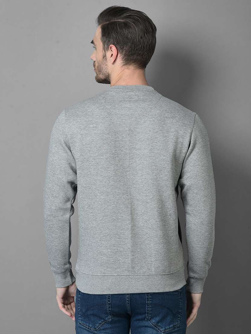 mens chest print sweatshirt - 18601504 - Standard Image - 3
