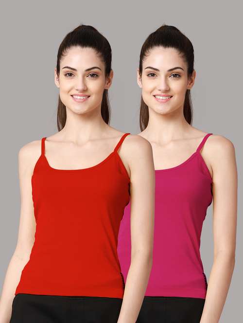 pack of 2 solid camisole - 18601687 -  Standard Image - 0