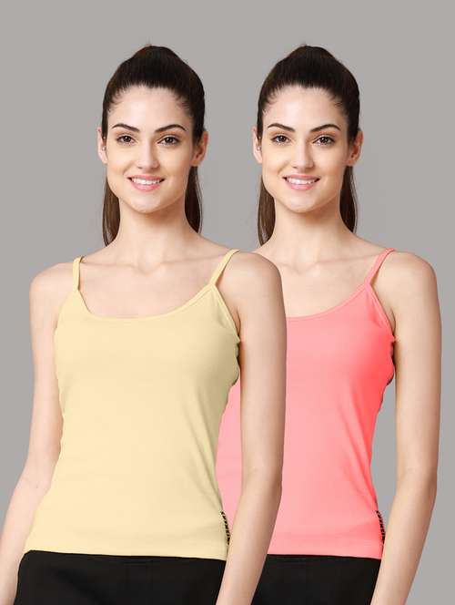 pack of 2 solid camisole  - 18601750 -  Standard Image - 0