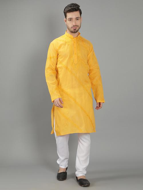 embroidered long kurta - 18602020 - Standard Image - 0