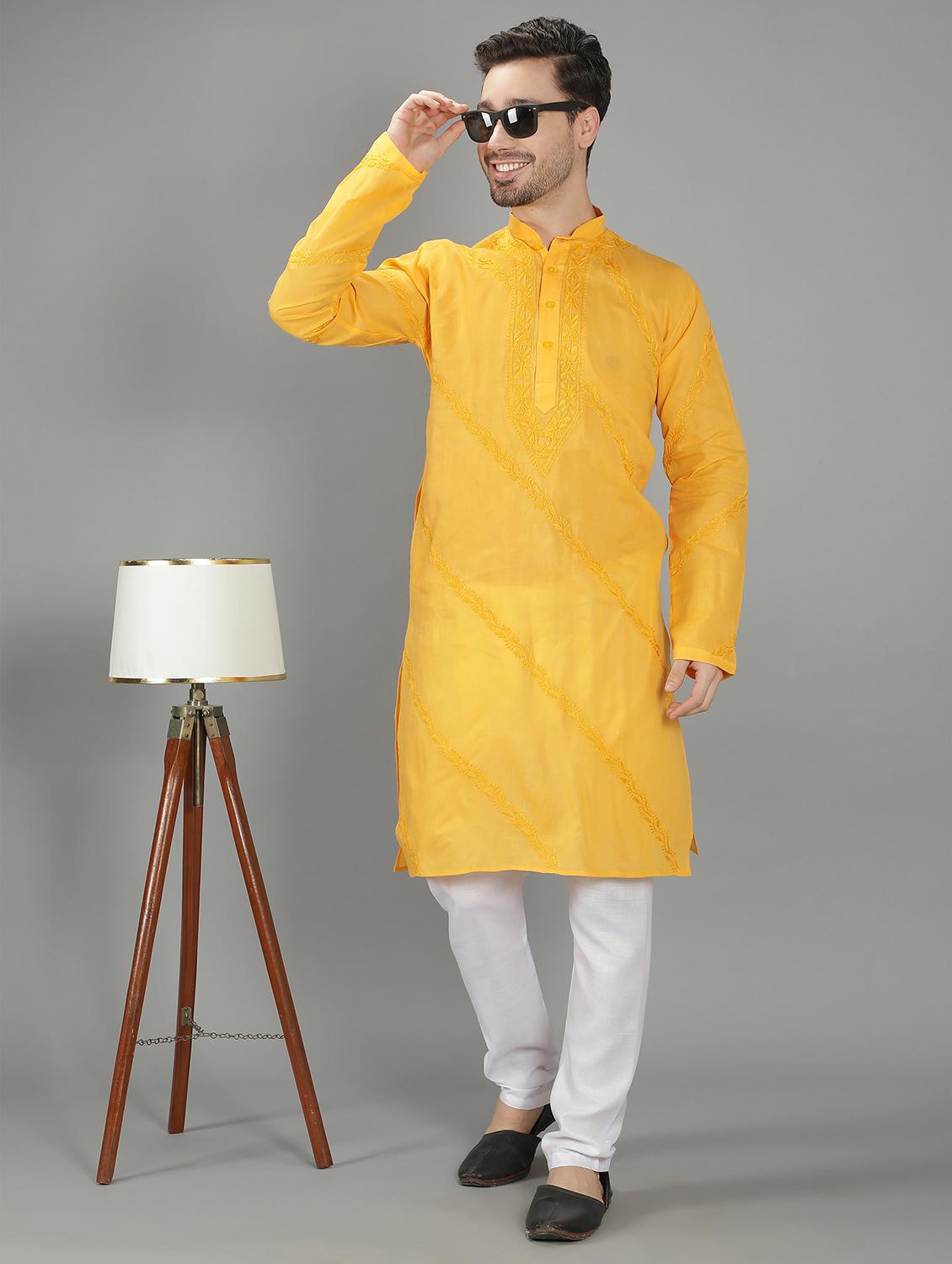 embroidered long kurta - 18602020 - Standard Image - 3