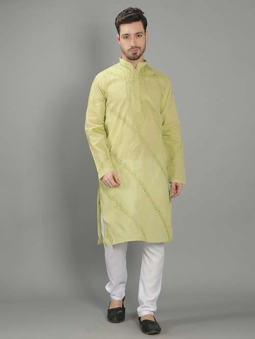 embroidered long kurta - 18602023 -  Standard Image - 0