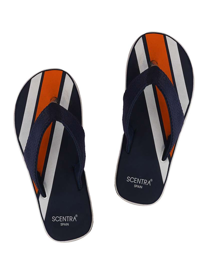 mens printed toe separator slippers
