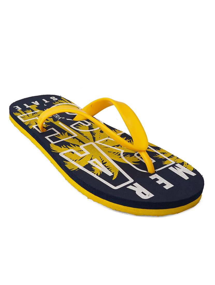 mens printed toe separator slippers