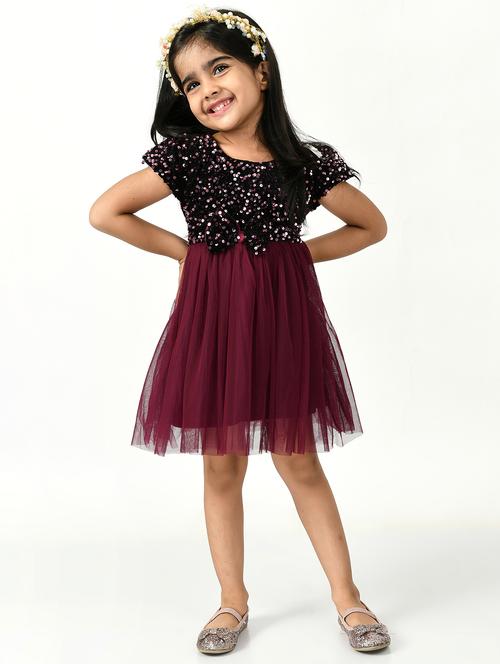 multi colored cotton blend frock - 18604372 -  Standard Image - 0