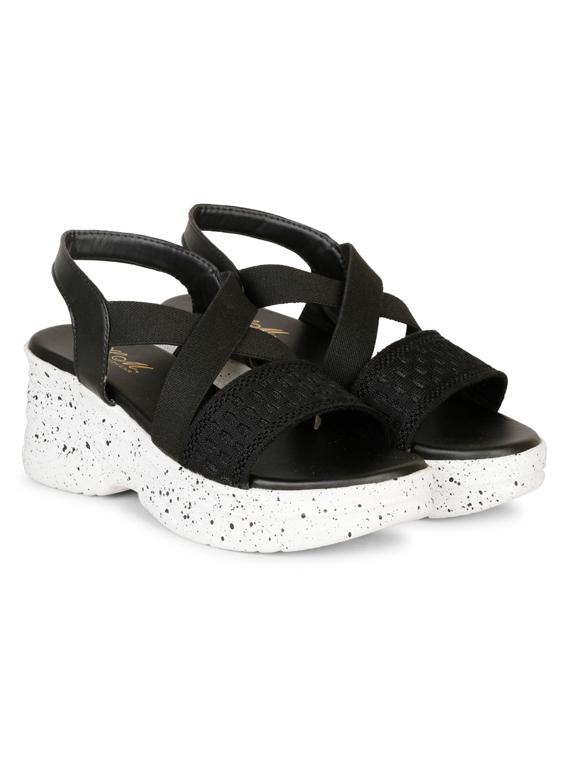 women black one toe wedge - 18606090 -  Zoom Image - 0