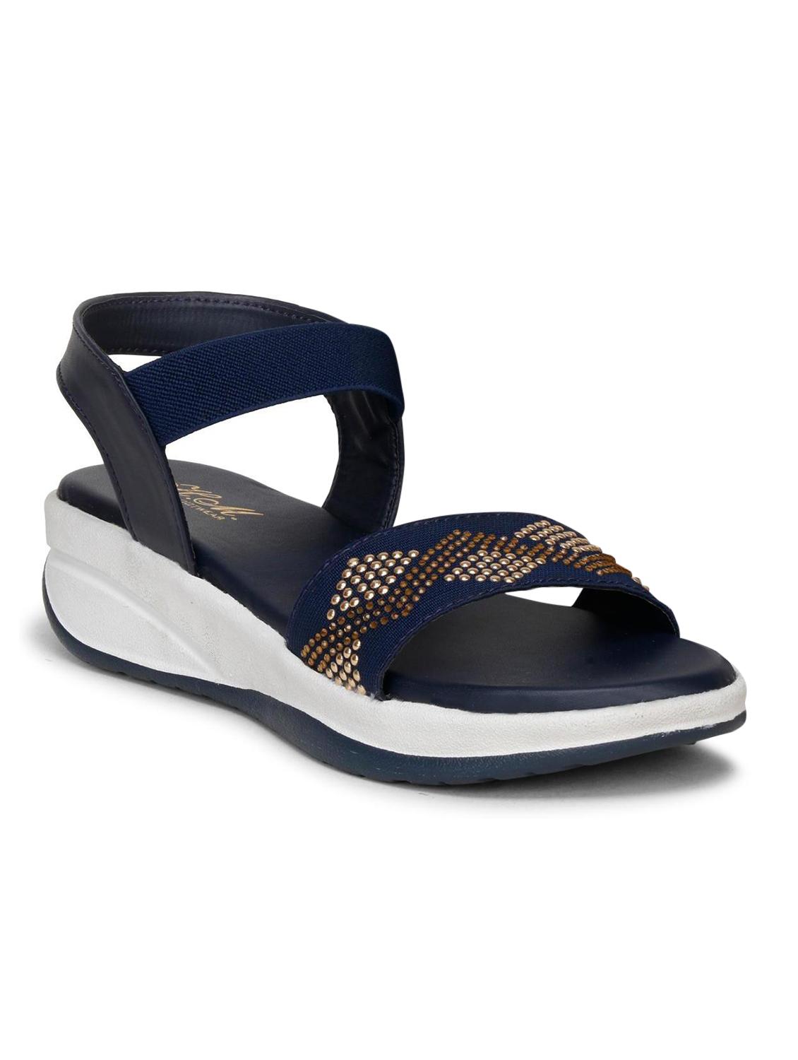 women blue back strap wedge - 18606102 -  Zoom Image - 0