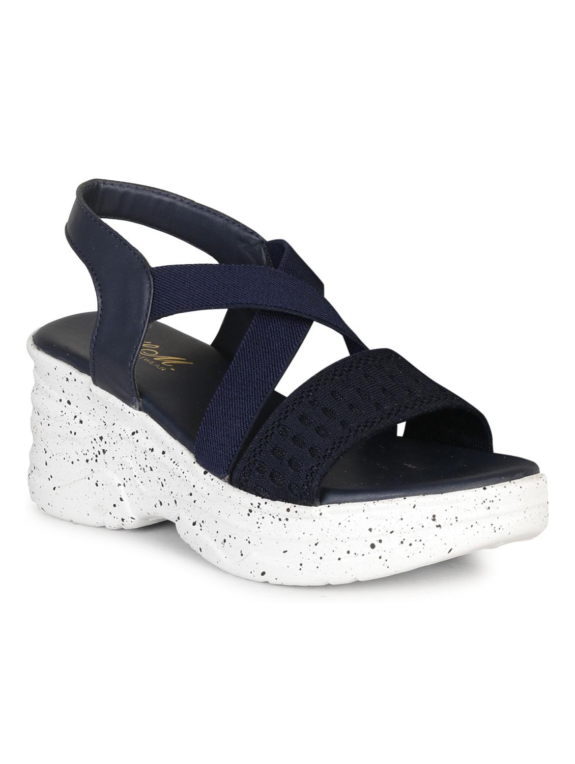 women blue back strap wedge - 18606125 -  Zoom Image - 0