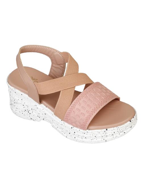 women solid back strap wedge - 18606142 - Standard Image - 0
