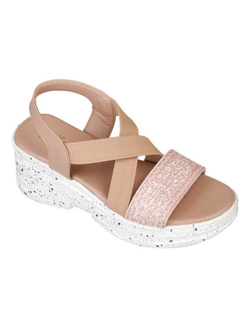 women nude back strap wedge - 18606144 - Standard Image - 0
